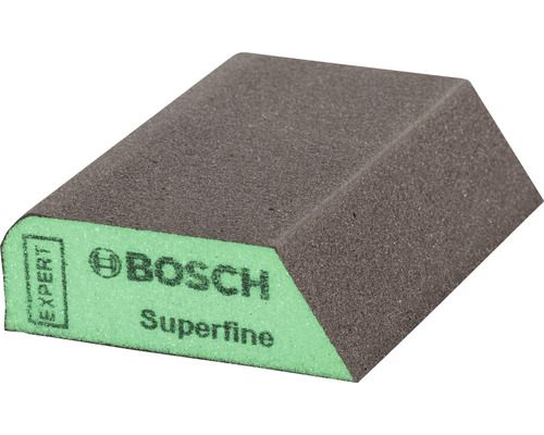 Éponge de ponçage pour cale à poncer Bosch,69x97x26 mm grain très fin, 20 pièces Bloc de ponçage avec le logo Bosch superfine