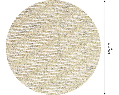 Échantillon de textile rond d''un diamètre de 125 mm.