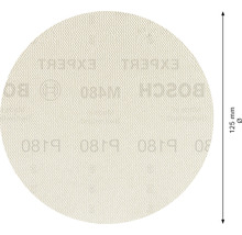 Netzschleifscheibe für Exzenterschleifer Bosch, Ø125 mm, Korn 180, Ungelocht, 50 Stück