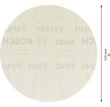 Netzschleifscheibe für Exzenterschleifer Bosch, Ø125 mm, Korn 240, Ungelocht, 50 Stück
