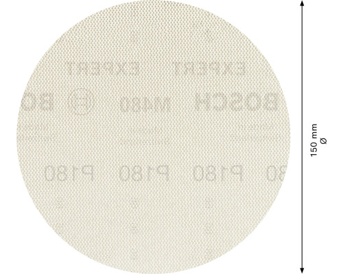 Schleifscheibe, Körnung P180, circa 150 mm Durchmesser