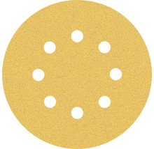 Schleifblatt für Exzenterschleifer Bosch, Ø125 mm, Korn 80, 8-Loch, 50 Stück
