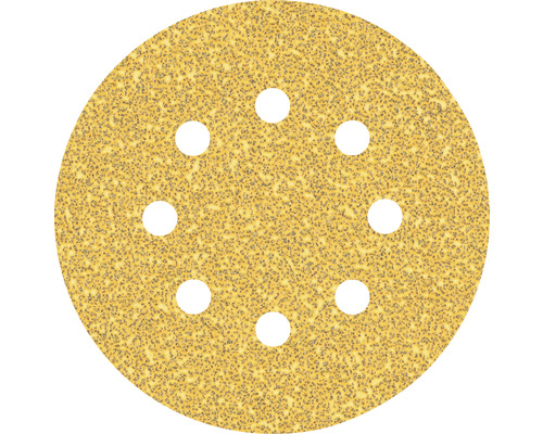 Feuille abrasive pour ponceuse excentrique Bosch, Ø125 mm grain 40, 8 trous, 50 pièces