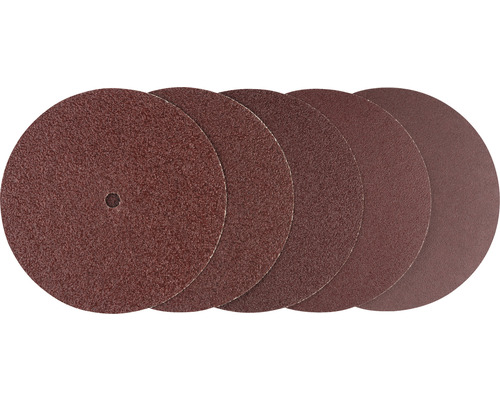 Feuille abrasive pour ponceuse excentrique Bosch, Ø125 mm, grain 40/60/80/120/180, non perforé, 5 pièces