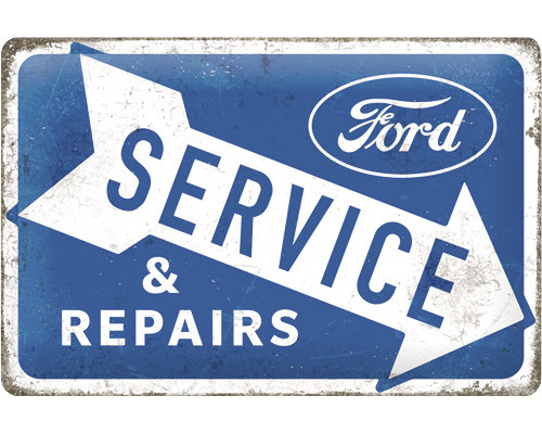 Plaque en tôle Ford Service 30x20 cm