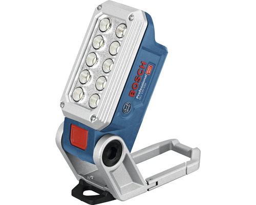 Lampe sur batterie Bosch Professional GLI 12V-330, sans batterie ni chargeur Projecteur de chantier sans fil Bosch Professional avec lampes LED
