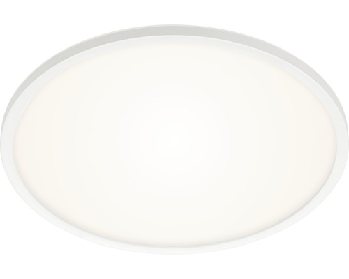 LED Deckenleuchte RGB-W 22W 2700 lm 4000 K Ø 42 cm Slim weiß + Backlight + Fernbedienung + Farbwechsler Ovale Deckenleuchte