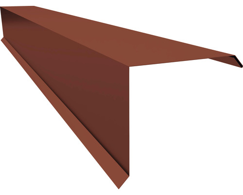 Rive de toit/Angle d'arête PRECIT pour tôle trapézoïdale T18 rouge cerise RR028 2000 x 100 x 110 x 0,5 mm