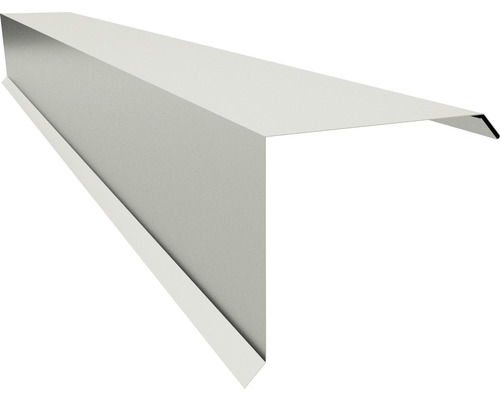 Rive de toit/Angle d'arête PRECIT pour tôle trapézoïdale T18 blanc gris RAL 9002 2000 x 100 x 110 x 0,5 mm