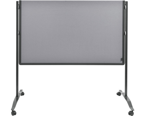 Mobile Schreibtafel mit Rahmen und Rollen