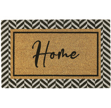 Fußmatte mit dem Schriftzug Home und Zickzackmuster