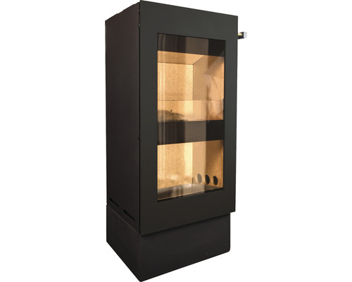 Poêle avec fenêtre