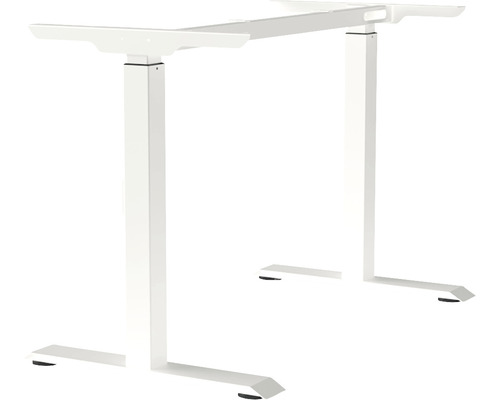 Piètement de table M-MORE réglable en hauteur manuellement sur 10 niveaux 670-900 mm blanc