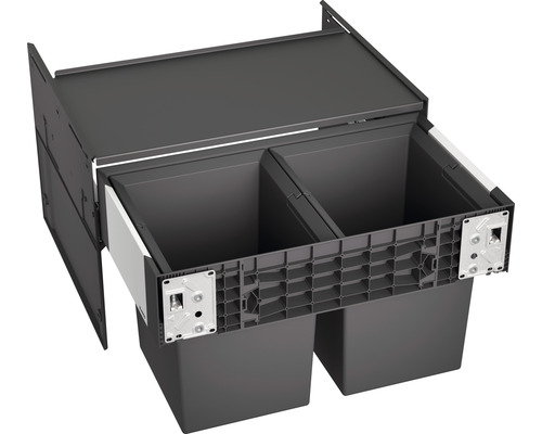 BLANCO Einbaumülleimer SELECT II Compact 60/2 Fassungsvermögen 2x 17 l 526207 Abfalltrennsystem mit zwei Behältern für die Küchenmontage