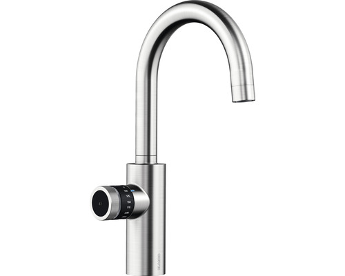 Robinet de cuisine avec fonction de filtre et eau bouillante Blanco drink.hot EVOL Mono acier inoxydable brossé 526312