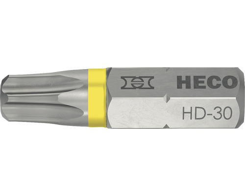 Embout Heco-Drive HD-30 TX couleur jaune 2 pièces