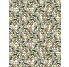 Papier peint avec feuilles et papillons