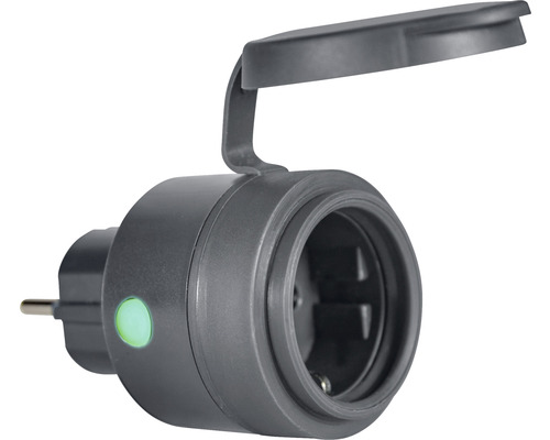 Ledvance prise de courant Zigbee extérieure EU IP44 noir avec fonction de répétition - compatible avec SMART HOME by hornbach Ledvance prise de courant Zigbee extérieure EU IP44 noir avec fonction de répétition - compatible avec SMART HOME by hornbach