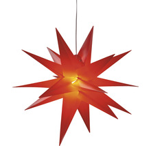 Sternförmige Papierleuchte zum Aufhängen