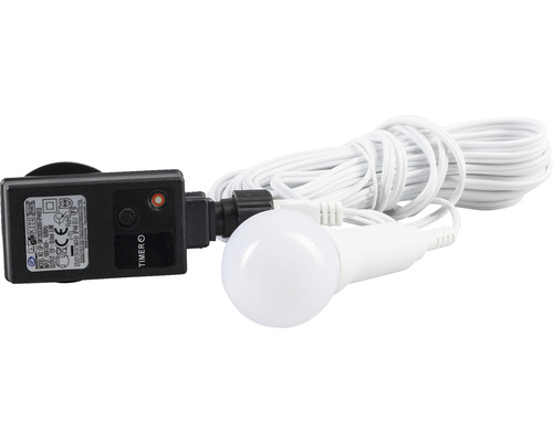 Lichterkette mit Timer und LED-Lampe