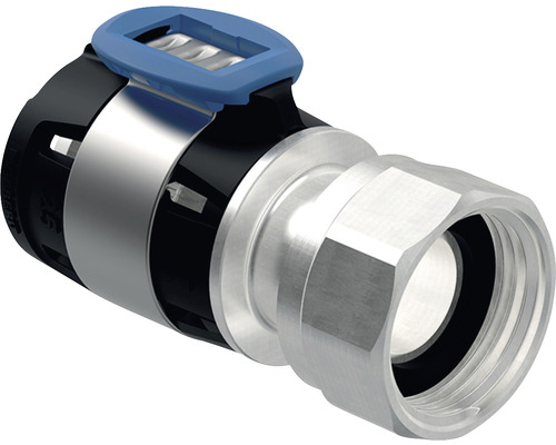 Raccordement FlowFit GEBERIT droit 16 x 1/2" avec écrou de raccord 619490221 Raccord de tuyau avec manchon de raccordement