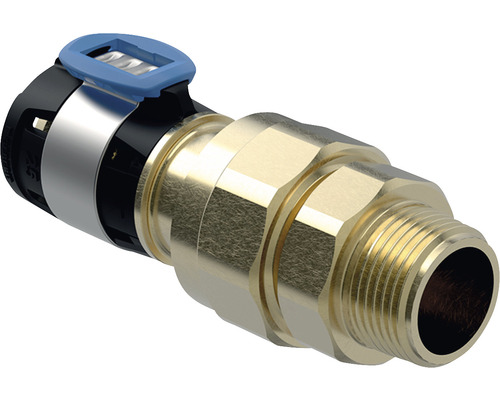 Raccord vissé intermédiaire GEBERIT FlowFit 32 x 1 1/4" x 1 1/2" FE 620593001 Raccord coudé en laiton avec filetage