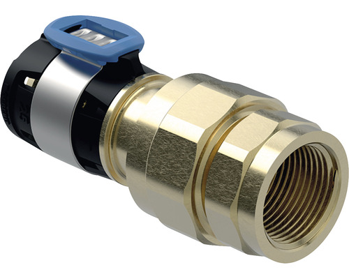 Raccord vissé intermédiaire FlowFit GEBERIT 16 mm x 1/2" x 3/4" FI 620600001 Raccord en laiton avec connexion