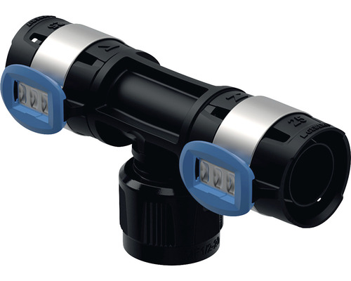 Pièce en T intermédiaire GEBERIT FlowFit avec MasterFix 25 x 20 mm 620382001 Raccord en T pour tubes