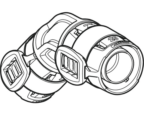 Rohrbogen aus Kunststoff für die Gebäudeinstallation
