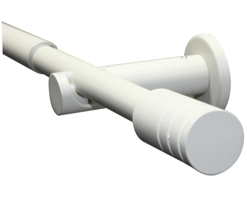 Tringle à rideaux en métal avec support