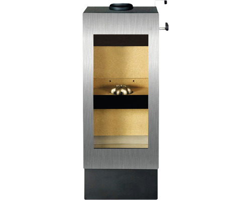 Poêle à bois avec compartiment de stockage du bois