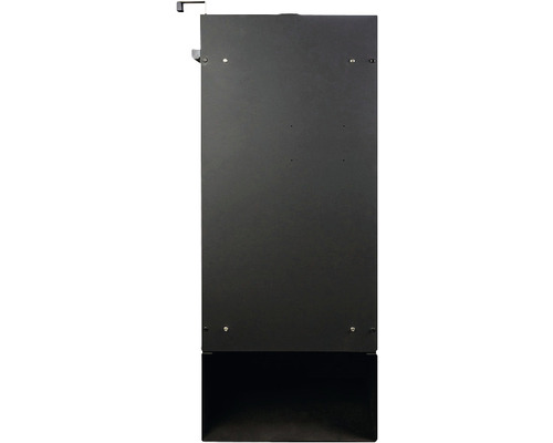 Vue arrière d''un meuble de salle de bain noir