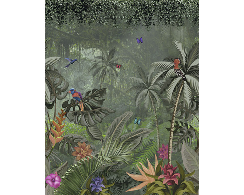 Papier peint panoramique intissé 47201 Smart Art Easy jungle vert 4 pces 212 x 270 cm