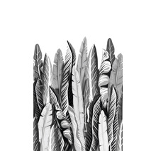 Illustration verschiedener tropischer Blätter