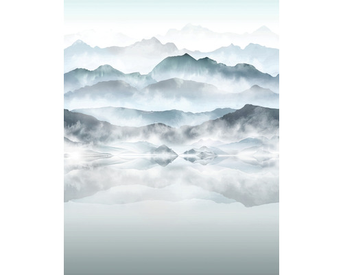 Papier peint panoramique intissé 47224 Smart Art Easy paysage bleu blanc 4 pces 212 x 270 cm