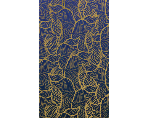 Papier peint panoramique intissé 47242 Smart Art Easy Floral bleu or 3 pces 159 x 270 cm