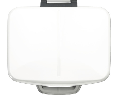 Boîte à outils blanche vue de dessus