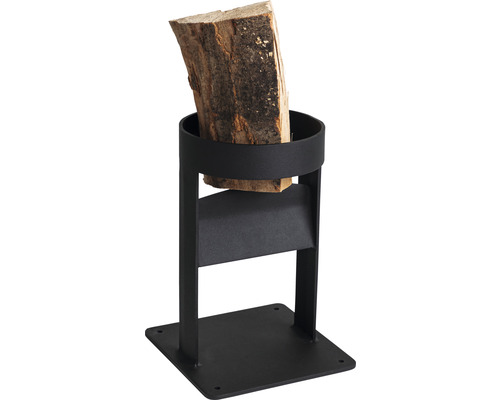 Fendeur de bûches avec morceau de bois