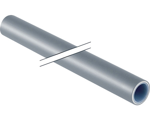 Tube système GEBERIT FlowFit ML barre DN 1216 mm2,5 m Tuyau en plastique gris pour installations sanitaires