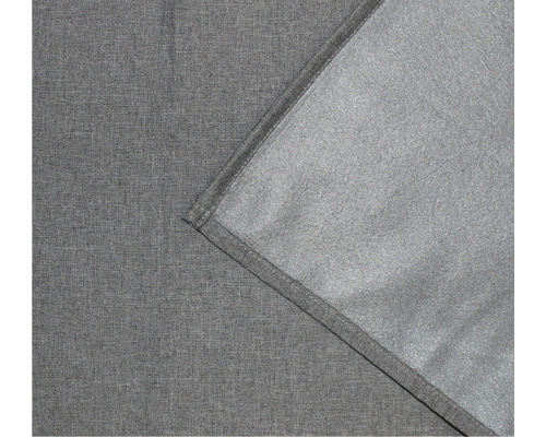 Couverture douce grise à double structure tissée