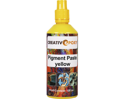 Pâte pigmentée CreativEpoxy pour résine moulée jaune 100 g
