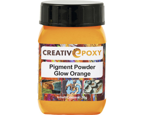 Poudre pigmentée CreativEpoxy pour résine moulée Glow orange 30 g