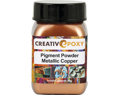 CreativEpoxy Pigment Pulver für Gießharz kupfer 40 g Kreativ Epoxid Pigmentpulver Metallic Kupfer, 40 Gramm