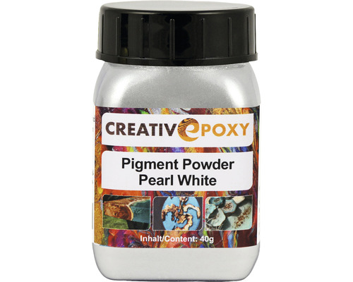 Poudre pigmentée CreativEpoxy pour résine moulée blanc perle 40 g-0