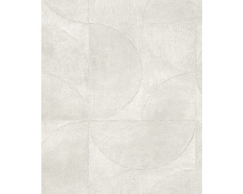 Papier peint intissé 32824 Vintage Deluxe cercles argent Papier peint avec motif de cercle pour la décoration murale