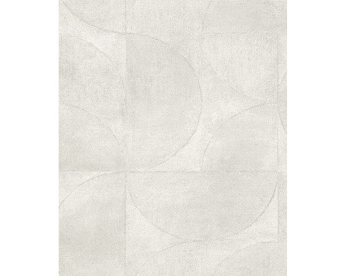 Papier peint intissé 32824 Vintage Deluxe cercles argent