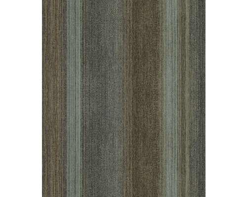 Papier peint intissé 32839 Vintage Deluxe rayures bleu marron Panneau décoratif avec motif à rayures verticales