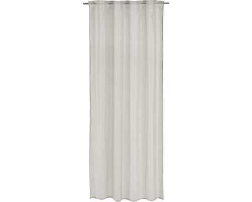 Rideau avec ruban de rideau Unisono gris 140 x 255 cm