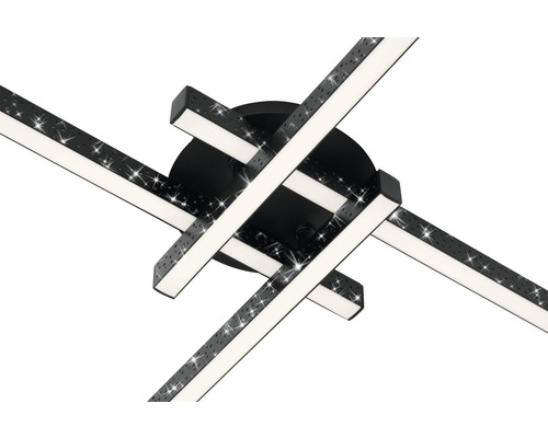 Schwarze Deckenleuchte mit LED Leuchtmittel