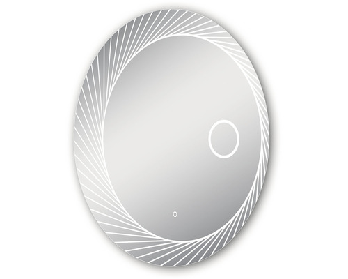 Miroir rond avec éclairage LED périphérique